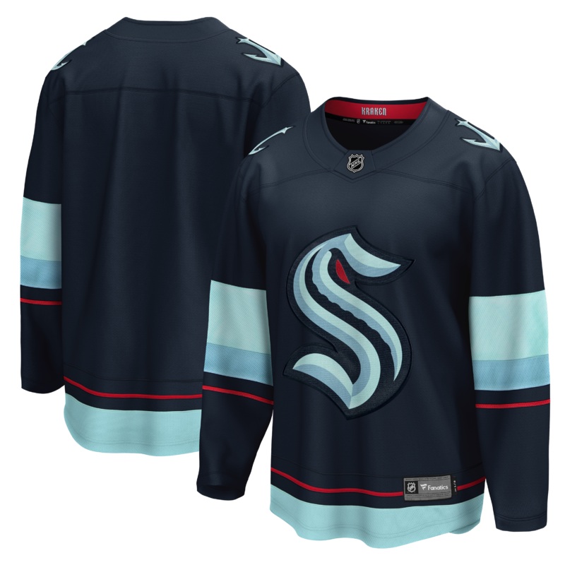Customizable Seattle Kraken Home Breakaway Jersey