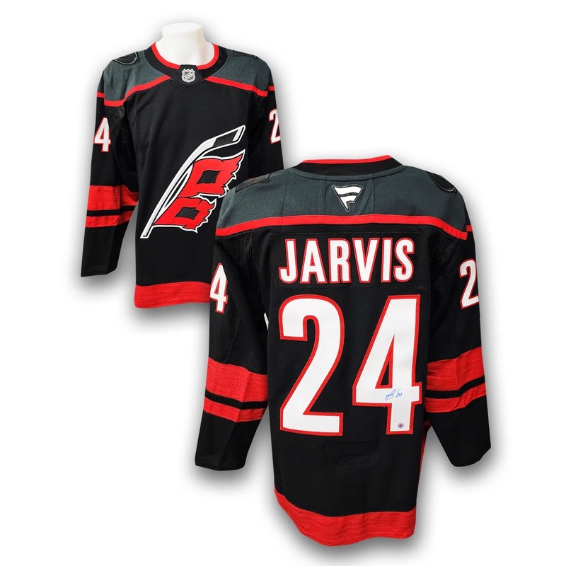Pre-Order – Seth Jarvis – Autographed Carolina Hurricanes Home Fanatics Premium Jersey