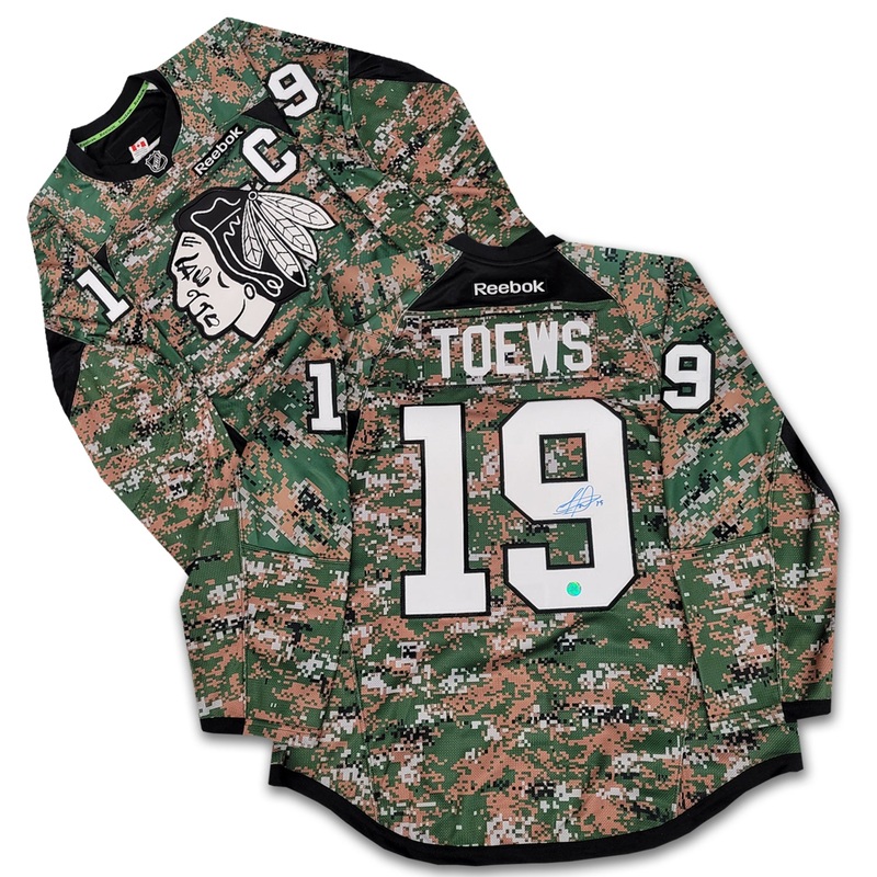 Jonathan Toews 2016 Chicago Black hawks Military Appreciation Night Reebok Authentic Jersey