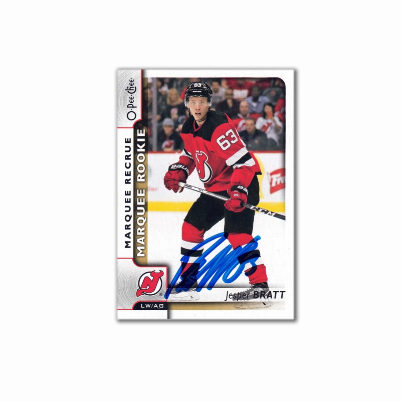 2017-18 OPC Marquee Rookies #627 JESPER BRATT Autographed Rookie Card