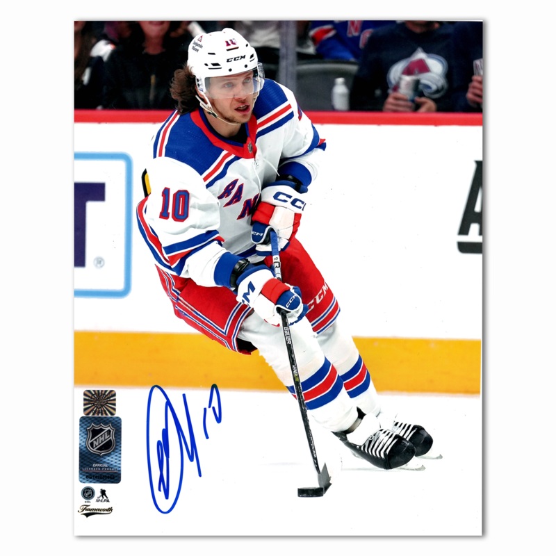 Artemi Panarin Autographed New York Rangers Away 8×10 Photo