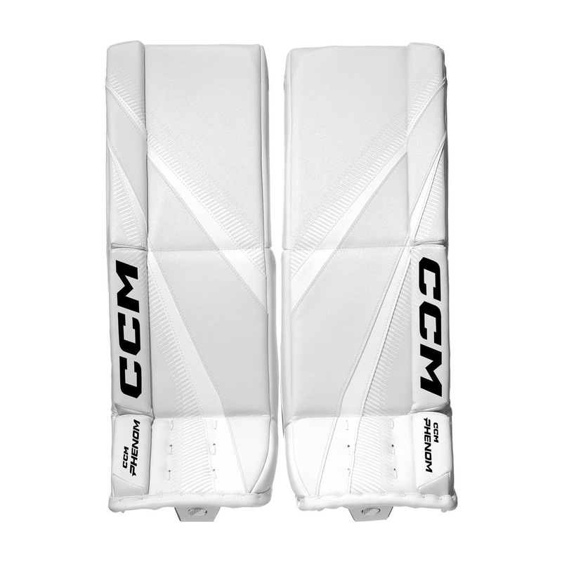 CCM Goalie Leg Pads PHENOM Jr White