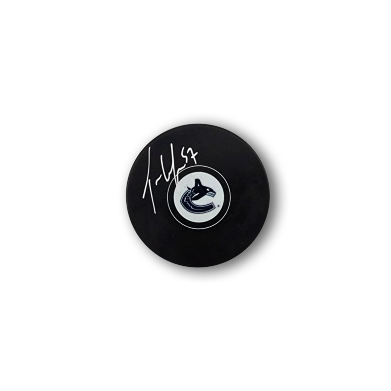 Tyler Myers Autographed Vancouver Canucks Hockey Puck