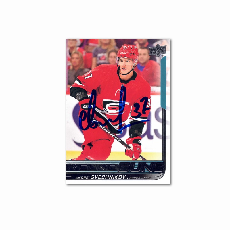 2018-19 UD Young Guns Jumbo #451 ANDREI SVECHNIKOV Autographed Rookie Card