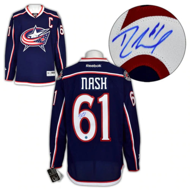 Rick Nash Columbus Blue Jackets Autographed Reebok Premier Jersey