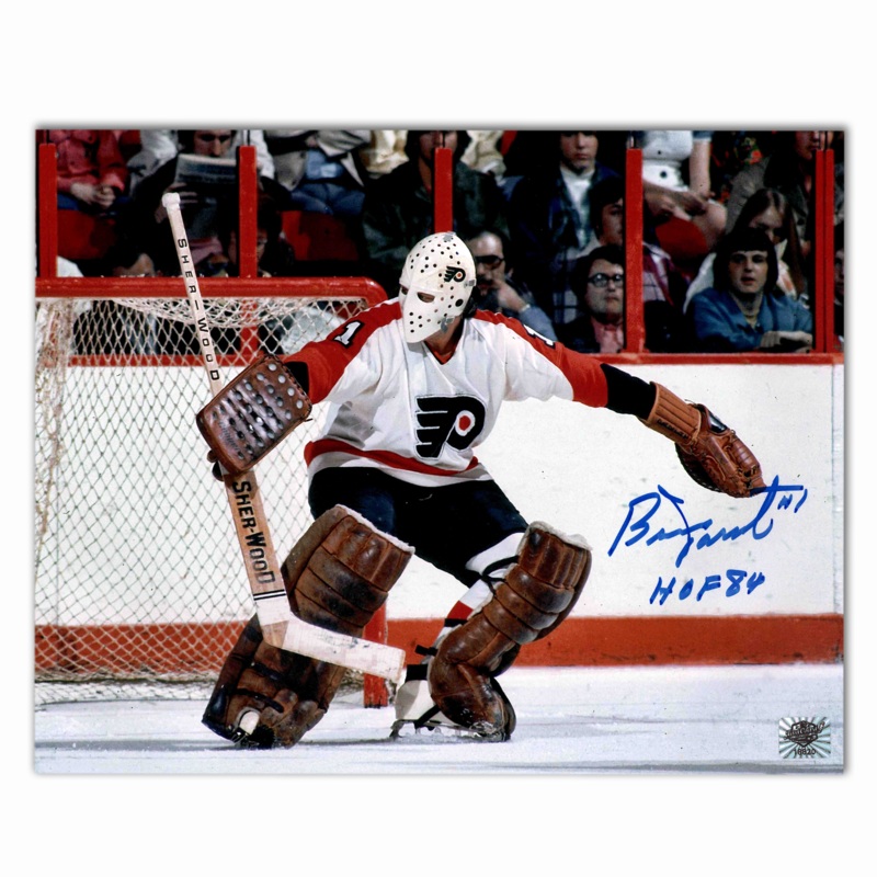 Bernie Parent Autographed Philadelphia Flyers 8×10 Horizontal Photo