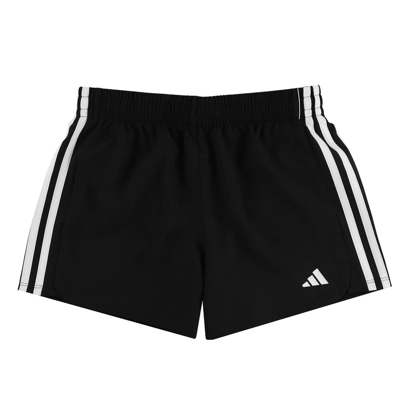 Girls’ 3S Woven Pacer Shorts|BLACK|XS|S|M|L|XL
