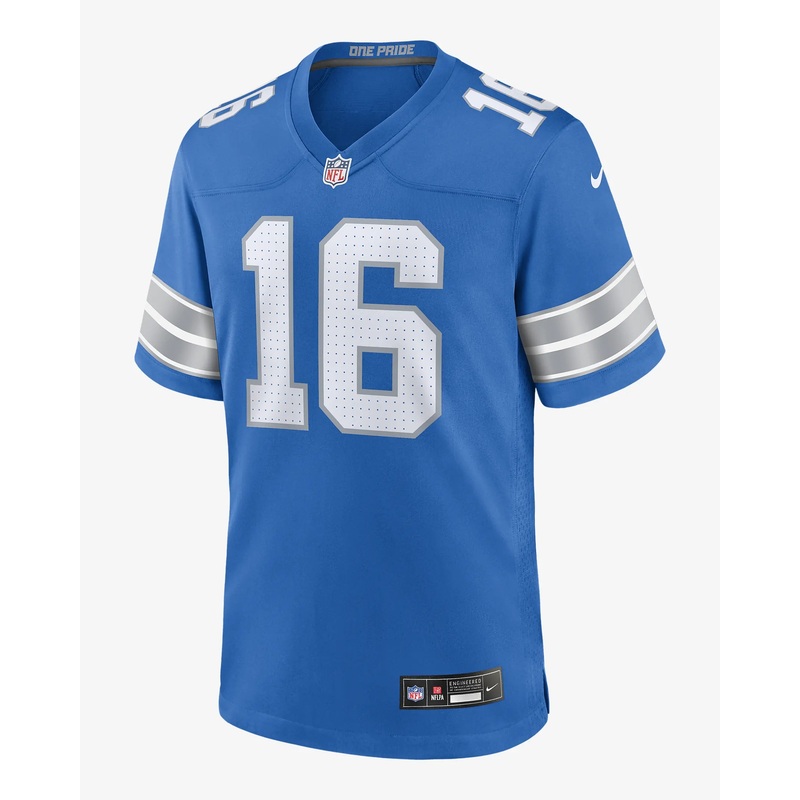 NFL Game Jersey Detroit Lions #16 Jared Goff
