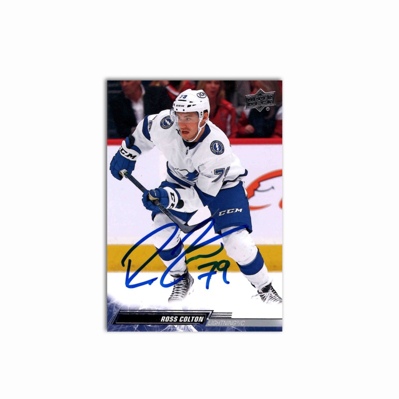 Ross Colton Autographed Tampa Bay Lightning Hockey Card