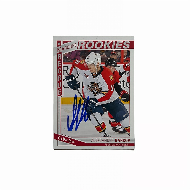 2013-14 OPC Marquee #615 ALEKSANDER BARKOV Autographed Rookie Card