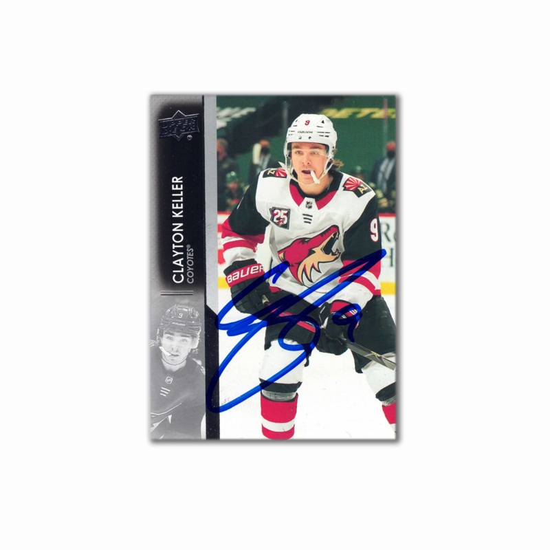 2021-22 UD #11 CLAYTON KELLER Autographed Card