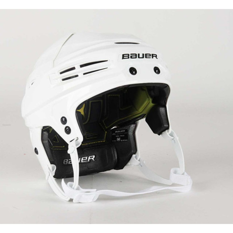Size S – Bauer Re-Akt 100 White Helmet – Columbus Blue Jackets #2