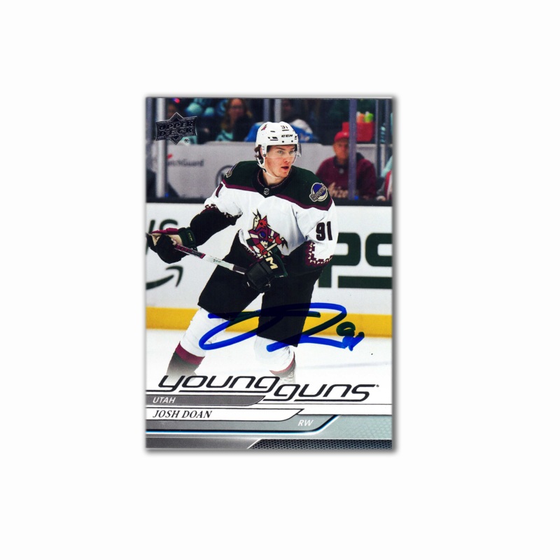 2024-25 UD Young Guns #233 JOSH DOAN Autographed Rookie Card