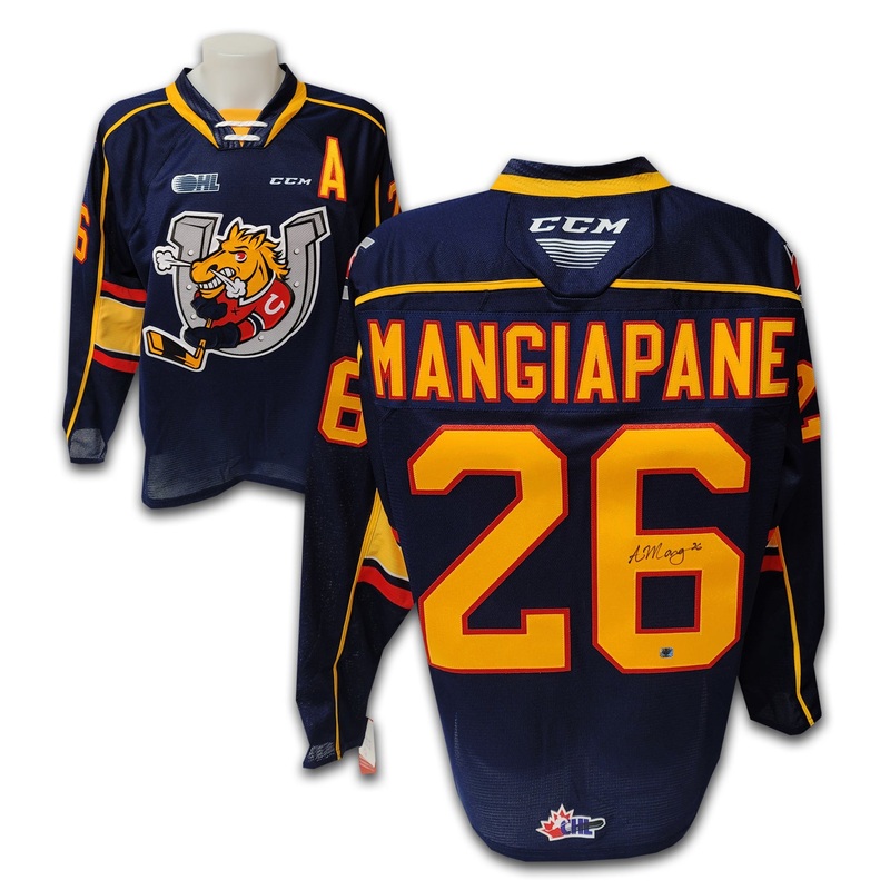Andrew Mangiapane Barrie Colts Navy CCM Jersey