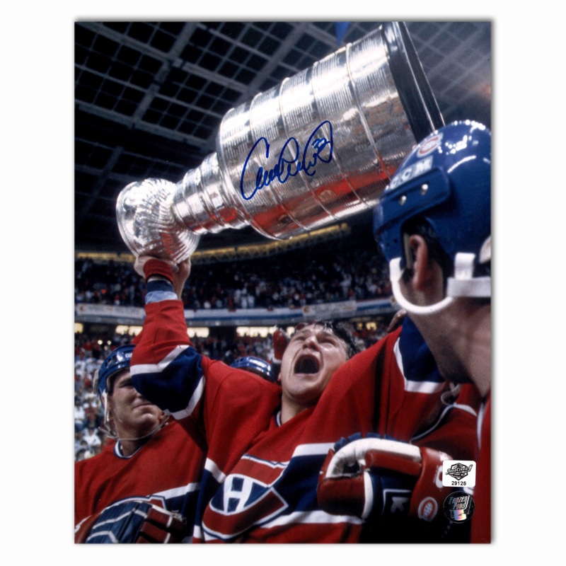 Claude Lemieux Autographed Montreal Canadiens 1986 Stanley Cup 8×10 Photo
