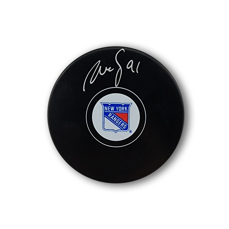 Reilly Smith Autographed New York Rangers Hockey Puck