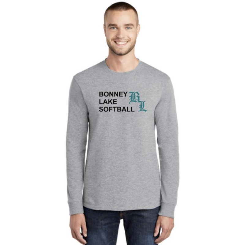 Bonney Lake Softball Adult Long Sleeve Cotton Blend Tshirt
