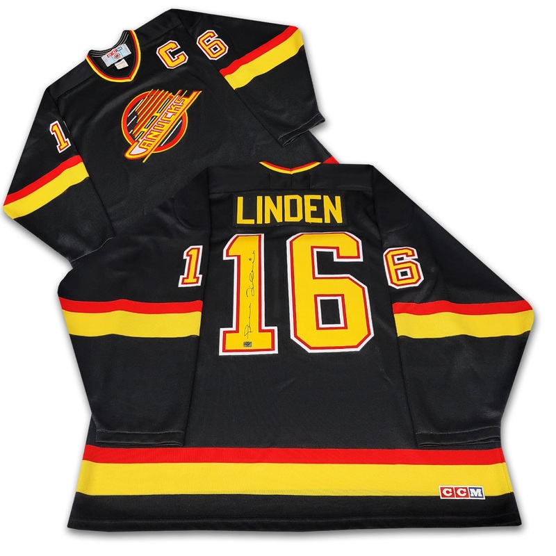 Trevor Linden Vancouver Canucks Black CCM Jersey