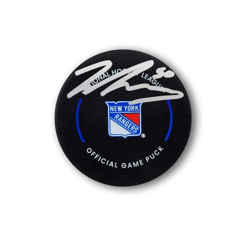 Will Cuylle Autographed New York Rangers Official Hockey Puck