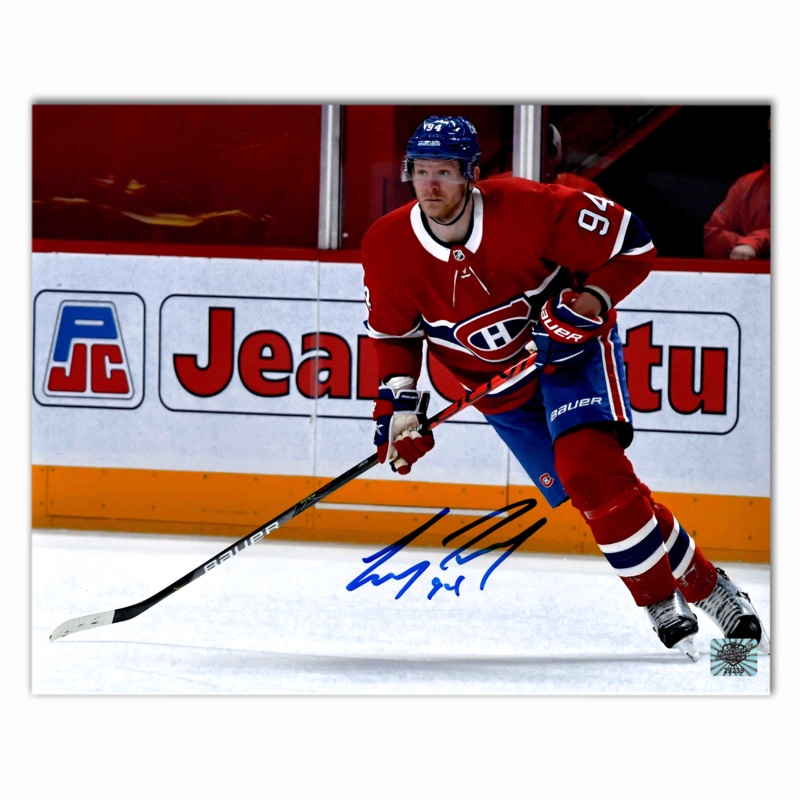 Corey Perry Autographed Montreal Canadiens Home 8×10 Horizontal Photo