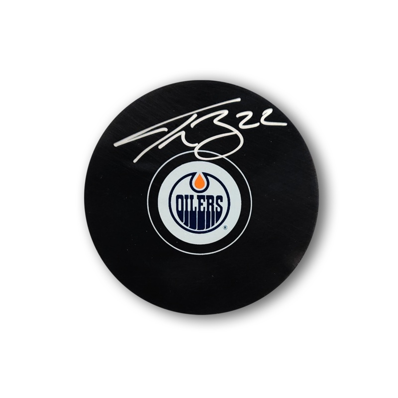 Tyson Barrie Autographed Edmonton Oilers Hockey Puck
