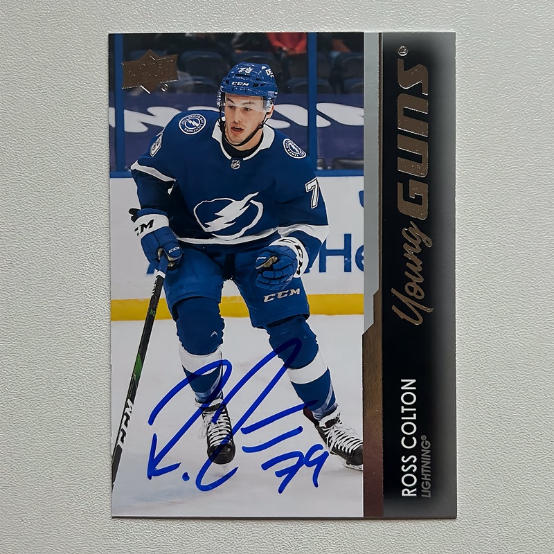 2021-22 UD Young Guns #224 ROSS COLTON Autographed Rookie Card