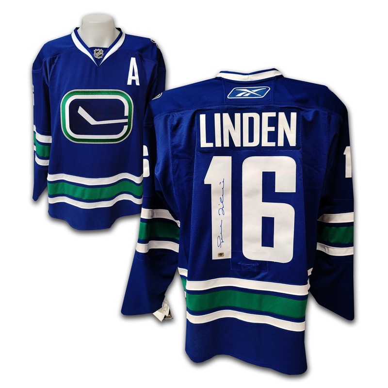 Trevor Linden Vancouver Canucks Blue Authentic Reebok Jersey
