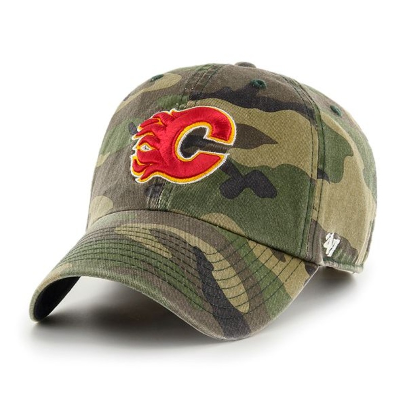 ’47 Brand Calgary Flames Camo Clean Up Hat
