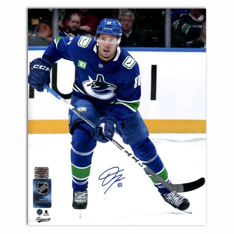 Dakota Joshua Autographed Vancouver Canucks Home 8×10 Photo