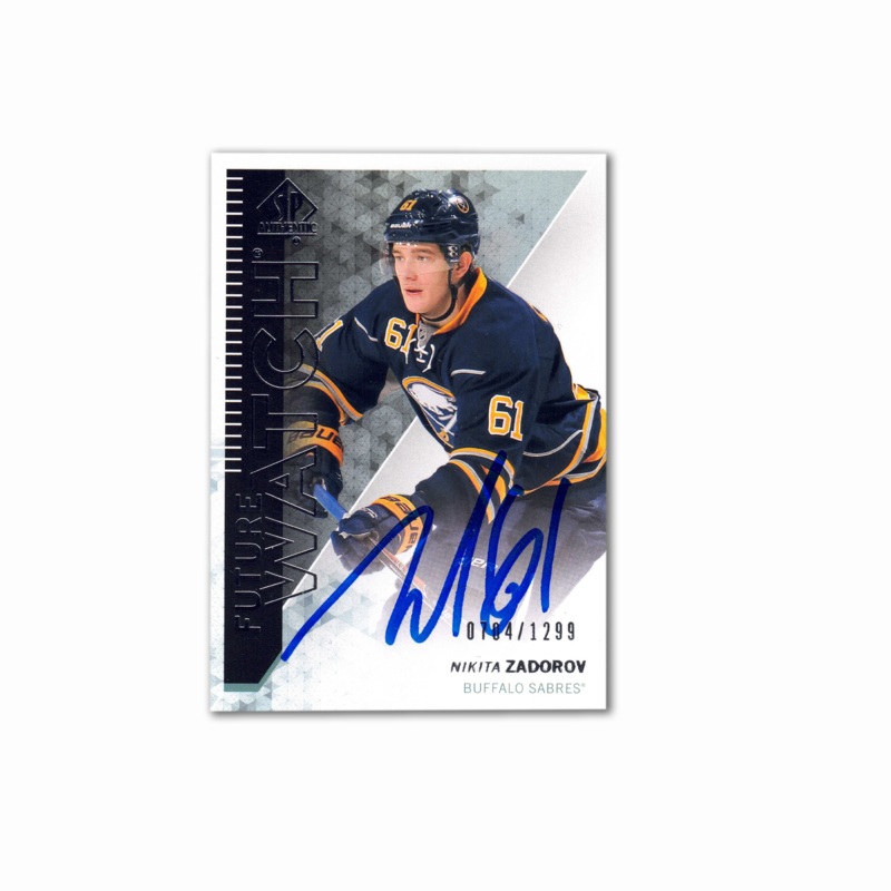 2013-13 SP Authentic Future Watch #233 NIKITA ZADOROV Autographed Rookie Card – #1299