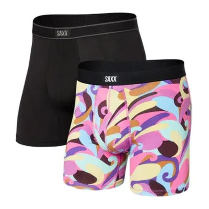 Saxx Daytripper Boxers (2 Pack) – Glamo Paisley / Black