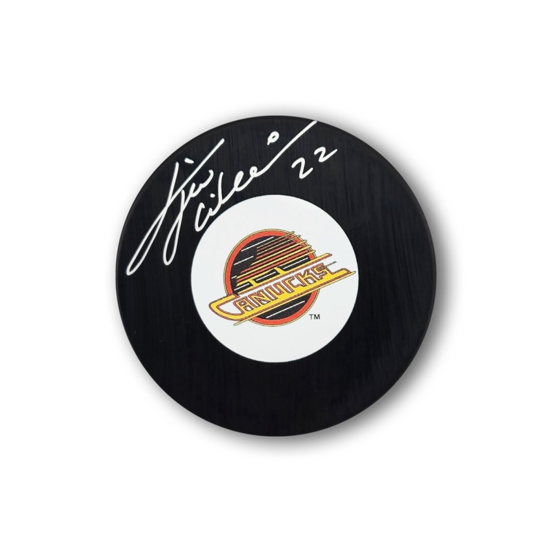 Tiger Williams Autographed Vancouver Canucks Hockey Puck