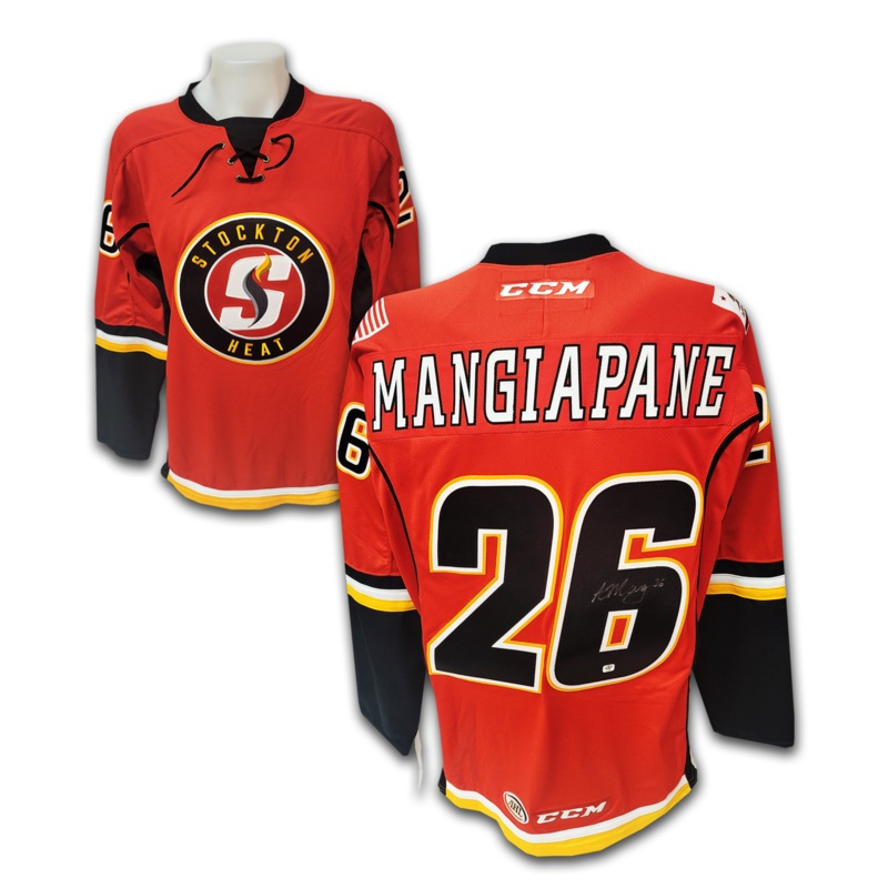 Andrew Mangiapane Stockton Heat Red CCM Jersey