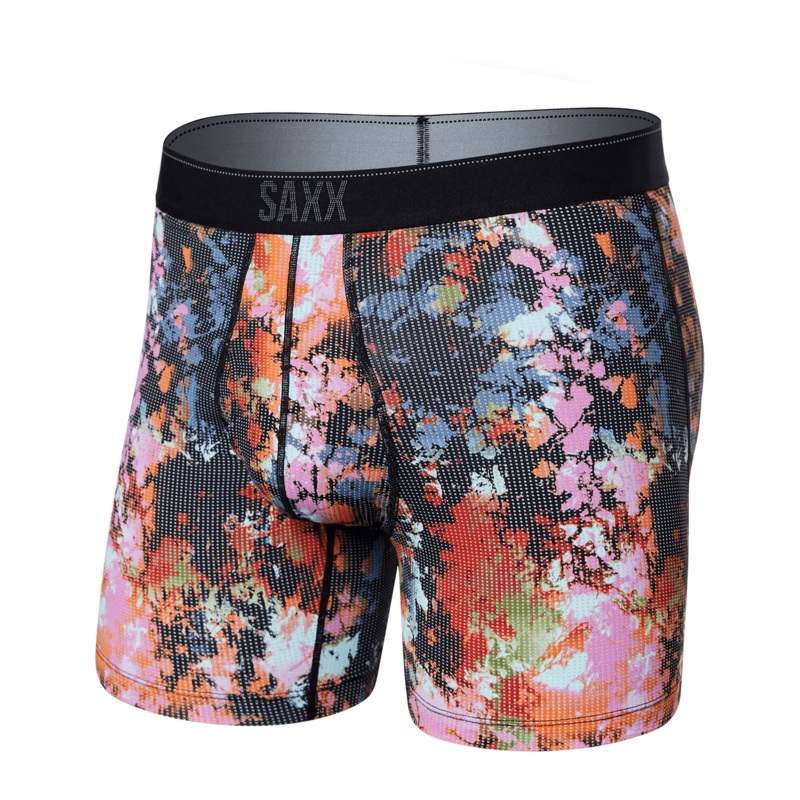 Saxx Quest Quick Dry Mesh Boxers – Prismatic Ice Dye – Multi