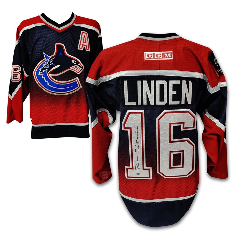 Trevor Linden Vancouver Canucks Red Gradient Orca Jersey