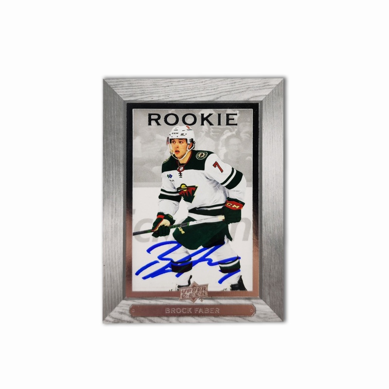 2023-24 UD Beehive #BH-33 BROCK FABER Autographed Rookie Card