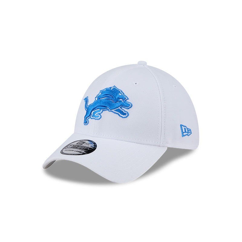 New Era Detroit Lions White Main Neo 39THIRTY Flex Hat