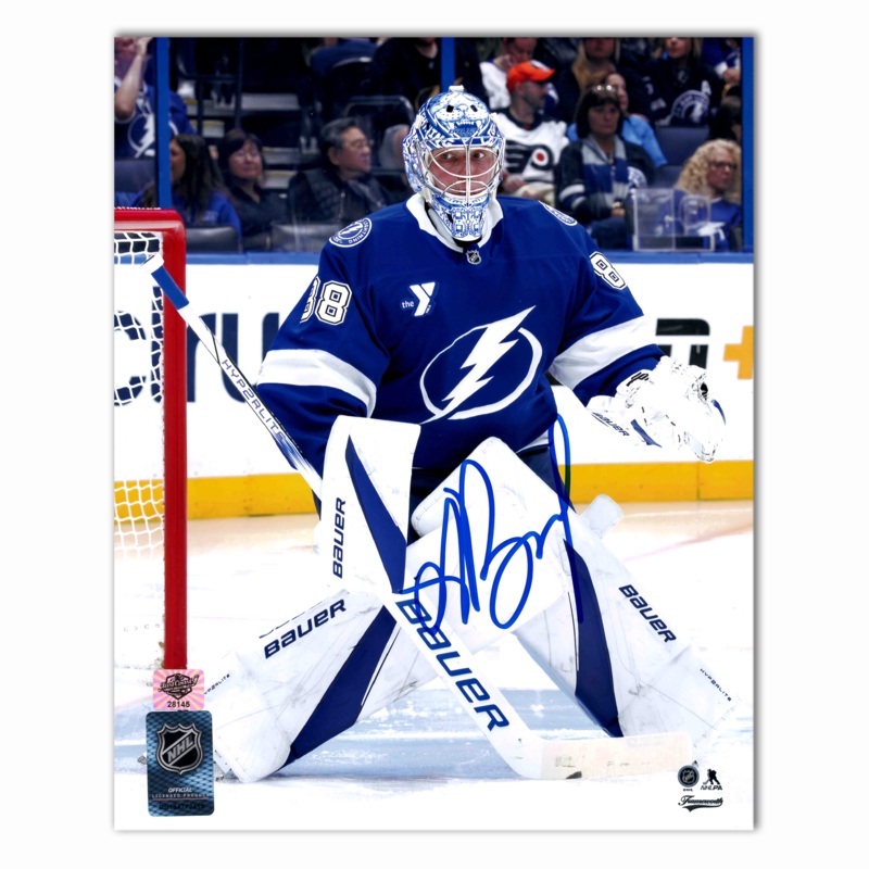 Andrei Vasilevskiy Autographed Tampa Bay Lightning Home 8×10 Photo