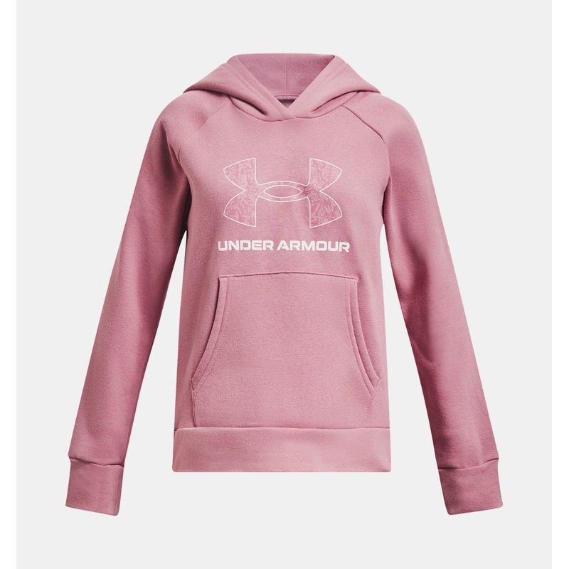 Girls’ UA Rival Fleece Big Logo Print Fill Hoodie