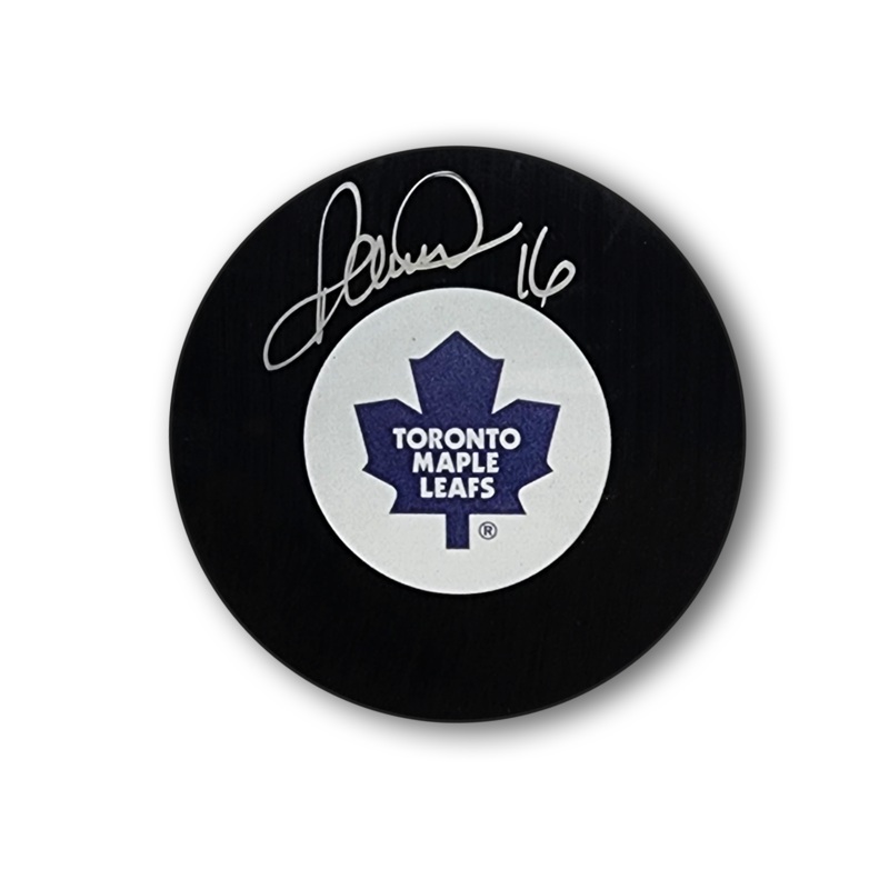 Darcy Tucker Autographed Toronto Maple Leafs Hockey Puck