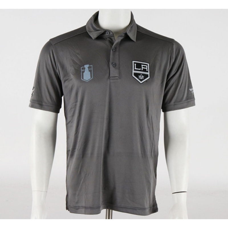 Los Angeles Kings Medium 2023 Stanley Cup Playoffs Authentic Pro Short Sleeve Polo Shirt