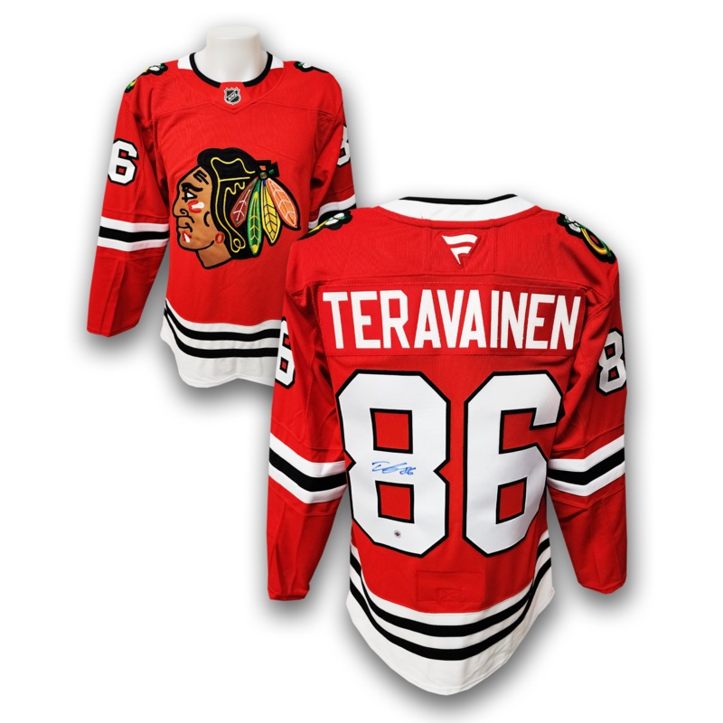 Teuvo Teravainen Autographed Chicago Black Hawks Home Fanatics Premium Jersey