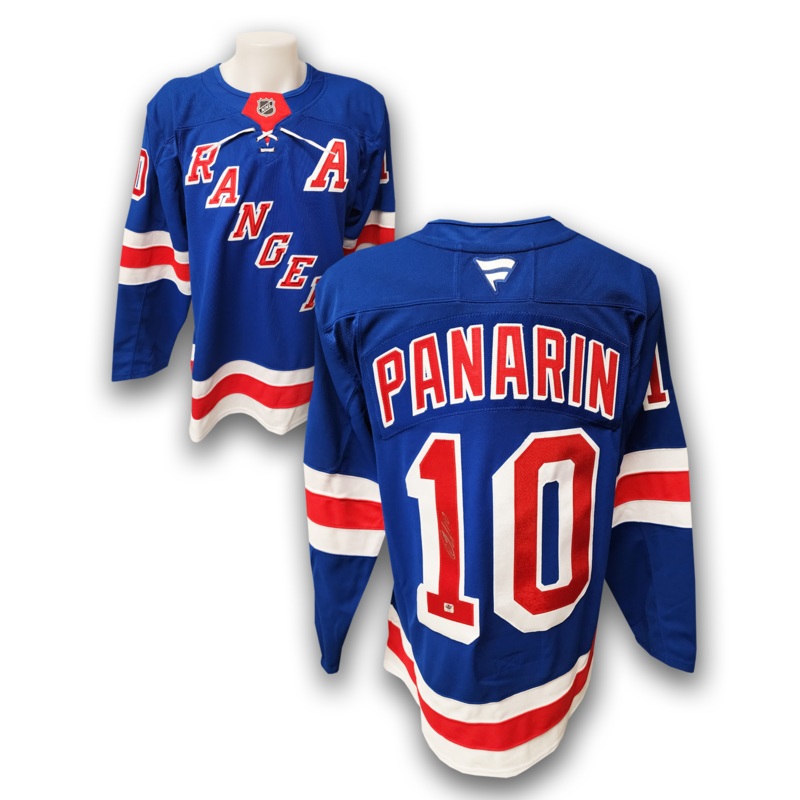 Artemi Panarin Autographed New York Rangers Fanatics Premium Jersey