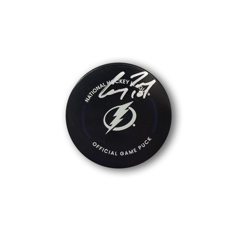 Corey Perry Autographed Tampa Bay Lightning Official Hockey Puck