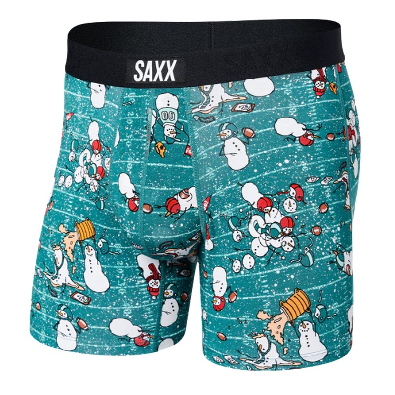 Saxx Vibe Boxers – Gridiron Snowman