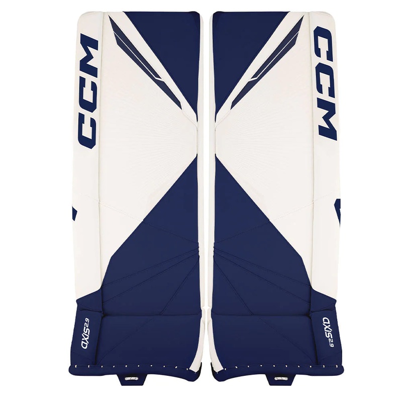 Axis 2.9 Senior Goalie Pads|WHITE/NAVY|WHITE|33+1|34+1