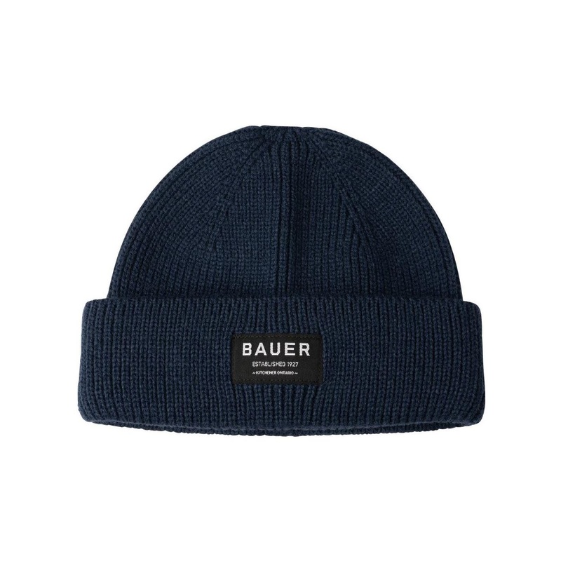Bauer Ribbed Fisherman Beanie Sr Blue
