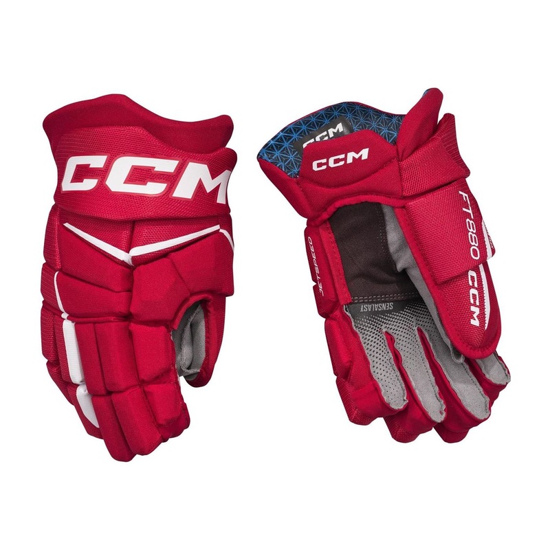 CCM Glove Jetspeed FT880 Sr Red/White