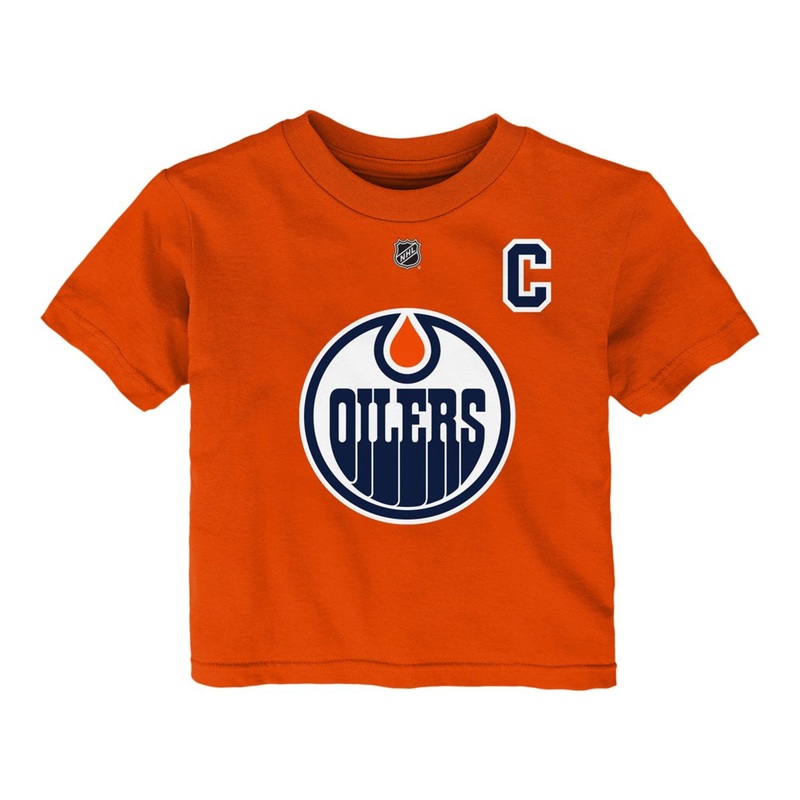 Infant Pro Name & Number Tee- Edmonton Oilers Connor McDavid