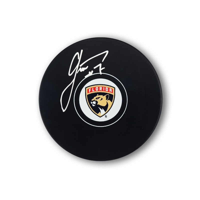Radko Gudas Autographed Florida Panthers Hockey Puck